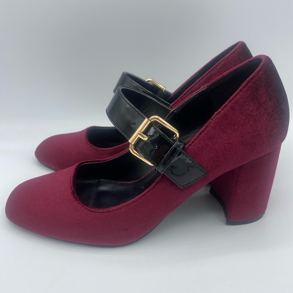 Athena Alexander Suede Block Heels